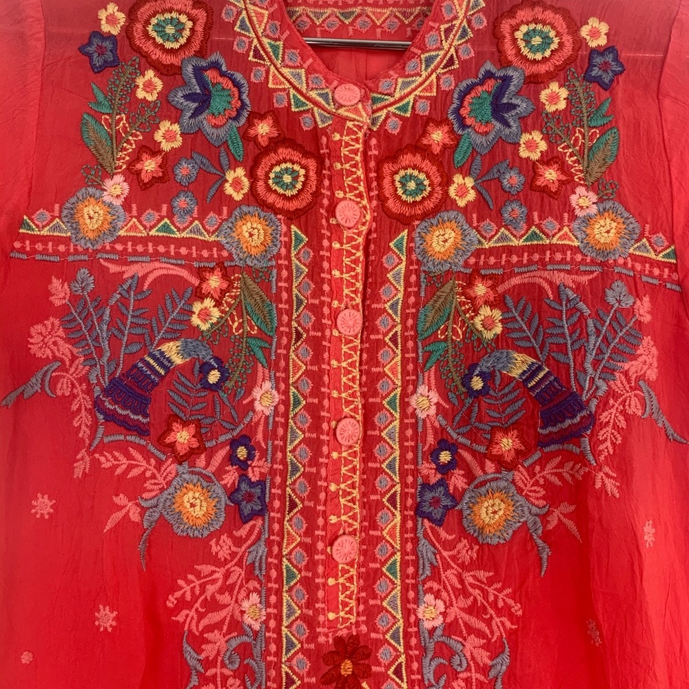 SOLD Johnny Was Mikones Tunic XS - Picture 7 of 13